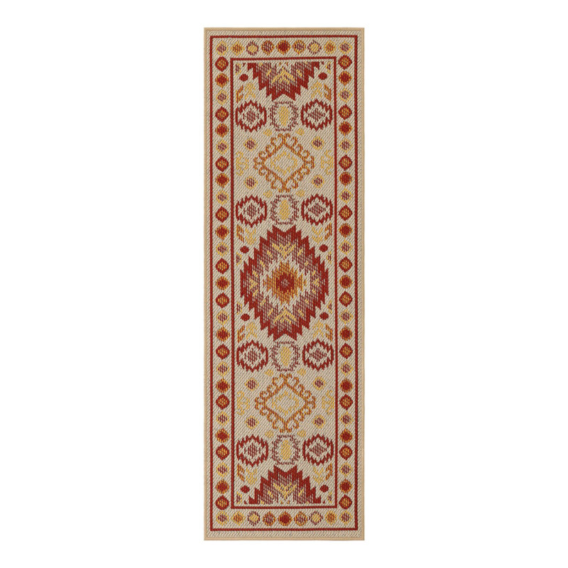 Tapis intérieur / extérieur Marlenia Marlenia, Tapis de couloir 2 pi x 6 pi 1 po