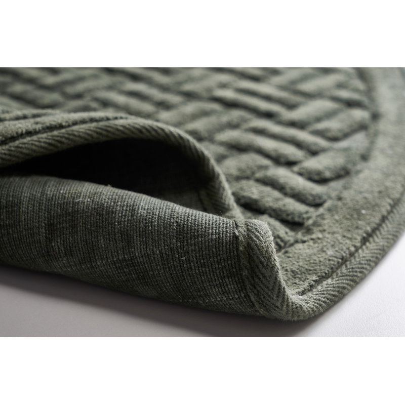 Tapis pour salle de bain Piccirillo, Vert