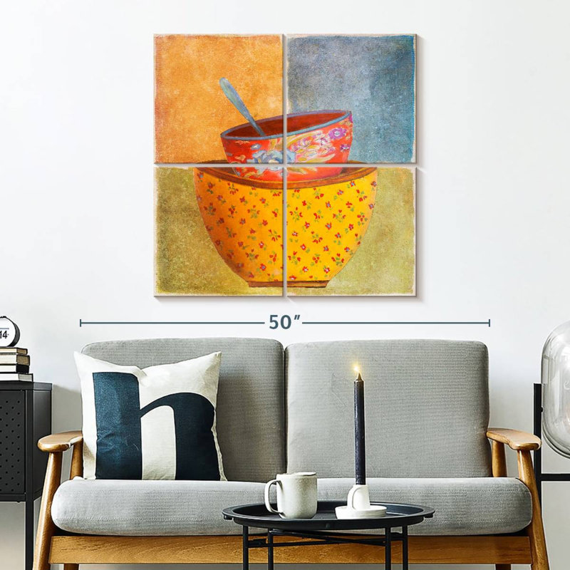 Senne Collage Bowls II, 32" H x 32" W