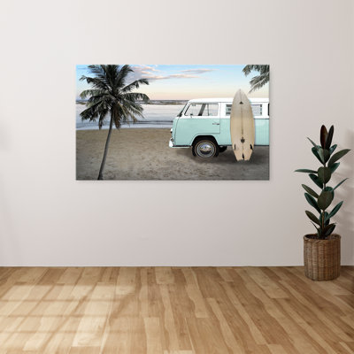 "Be Happy Beach" par Nan, reproduction sur toile