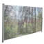 Paravent gris rétractable manuel latéral gris, Upf50 + avec impression, fabriqué en acier galvanisé et maille 280G, résistant aux intempéries, convient à diverses constructions 71 "X138" Upf50 +, imprimé