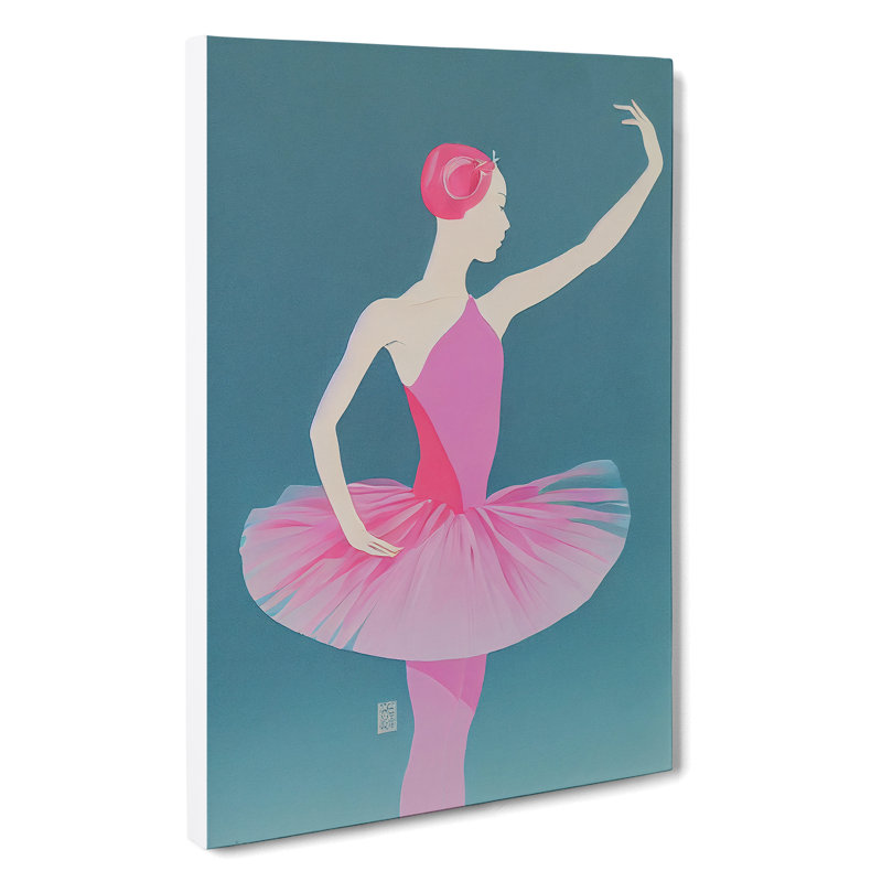 Ballerina Profile - Wrapped Canvas, 60cm H x 40cm W x 3cm D