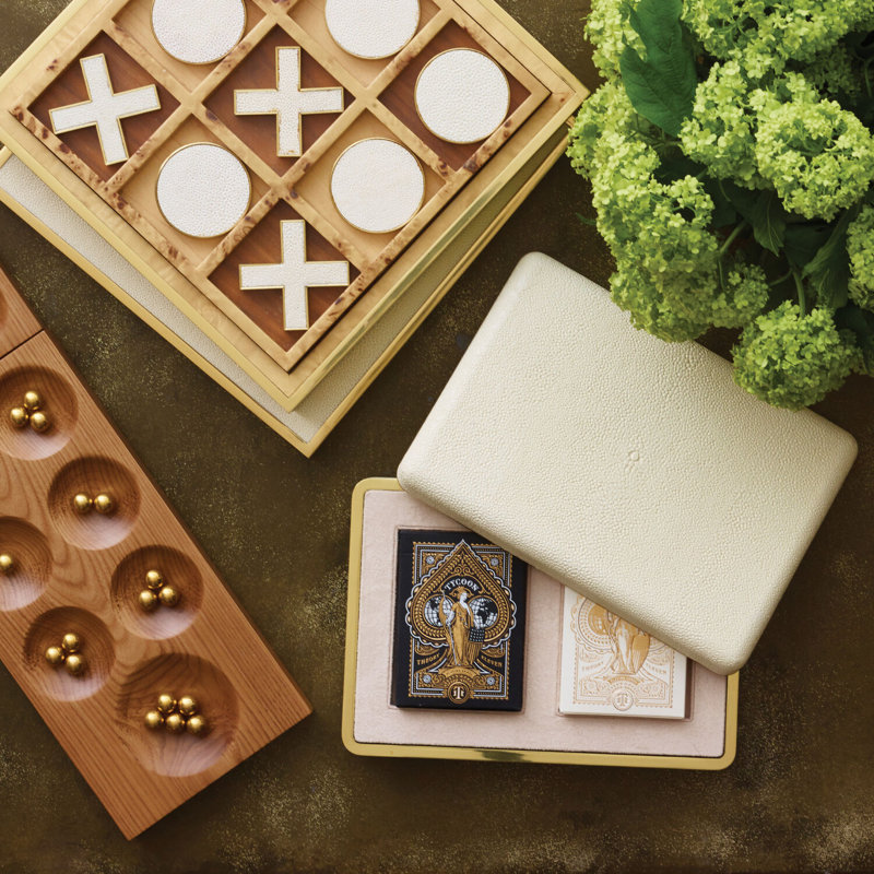 Shagreen Card Set, Chocolate
