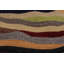 Tapis beige / rouge en laine fabriqué à la main de conception unique 4 pi 11 po x 6 pi 9 po Lowenna