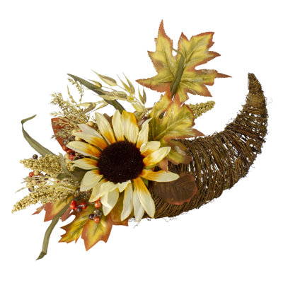 Décoration 12 "récolte d'automne tournesol et citrouille