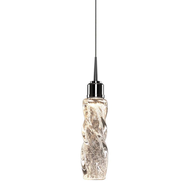 Luminaire suspendu à 1 lumière DEL Aria Aria, Transparent