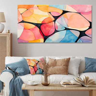 Geometric Soft Colors Tiles III - Geometric Wall Art