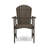 Outdoor Weather Resistant Acacia Wood Adirondack Dining Chairs (Set Of 2), Grey Finish-1703803712