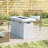 Fiber Reinforced Concrete Propane Outdoor Fire Pit Table-1715358026
