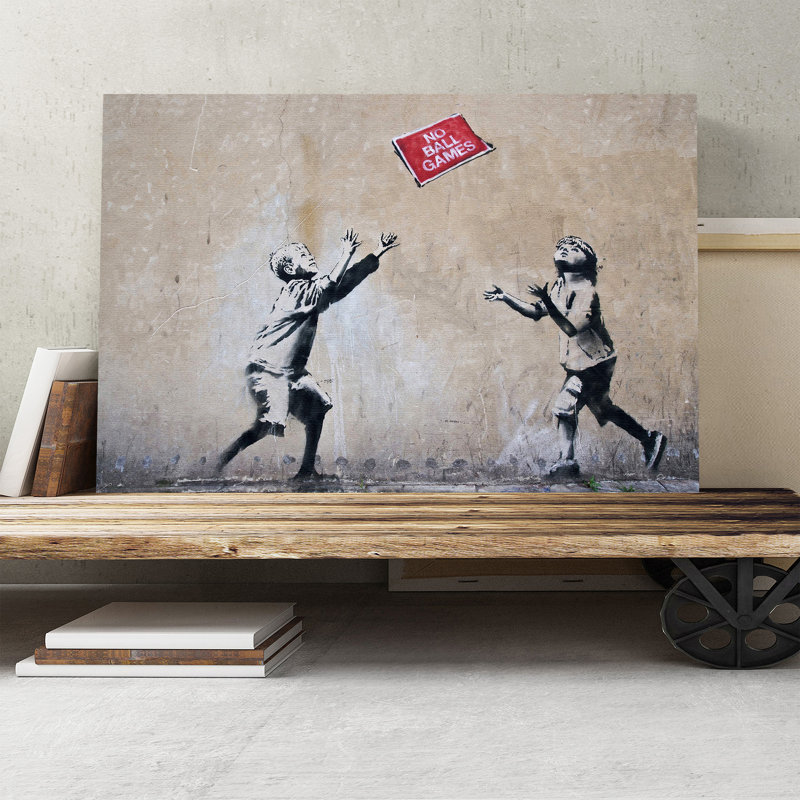 No Ball Games Graffiti - Wrapped Canvas, 70cm H x 100cm W