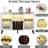 Ermo Wine Bar Cabinet with Led Light, Home Coffee Cabinet with Wine and Glass Rack-347748942