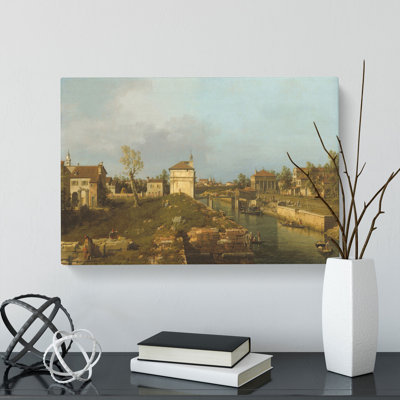 The Porta Portello by Giovanni Canaletto - Wrapped Canvas