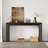 Mirod Elegant Console Table with Fireplace Design, High-Quality Wood Veneer Top, Versatile for Entryways or Living Rooms-1320316255