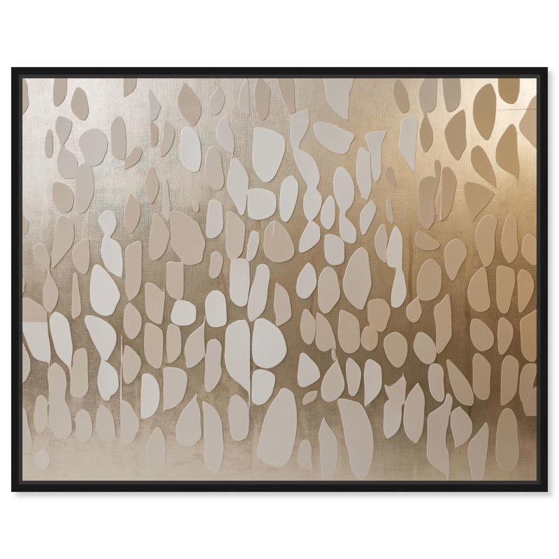 Toile scintillante Cascade , H 31 po x l 37 po, Structure noire