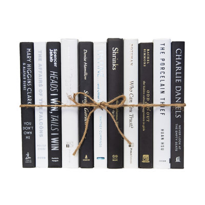 Decorative Books - Piano Book Bundle - 1 Foot of Black and White Books