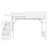 Twin Size Solid Wood Loft Bed with Built-in Wardrobe & Storage, Stairs, Bedside Shelves, Full-Length Guardrails, No Box Spring Needed, White-660676934-660676935