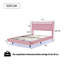 Clate Upholstered Linen Bed-492412318