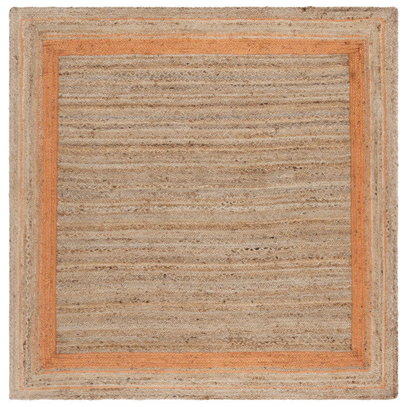 Tapis en jute de fibre naturelle Gatti, Carré 6 pi