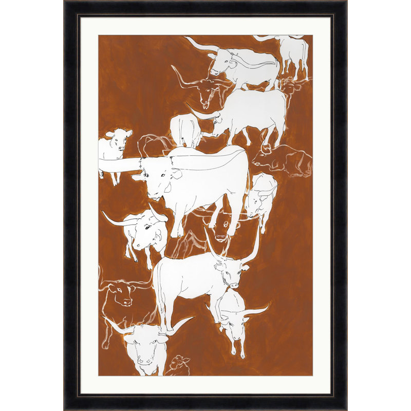 Rustic Cattle 2 Print
