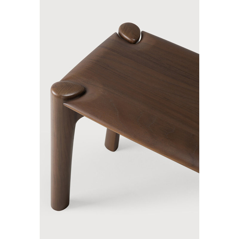 Pi Solid Wood Dining Bench, Brown, 18.5" H x 73.5" W x 14" D