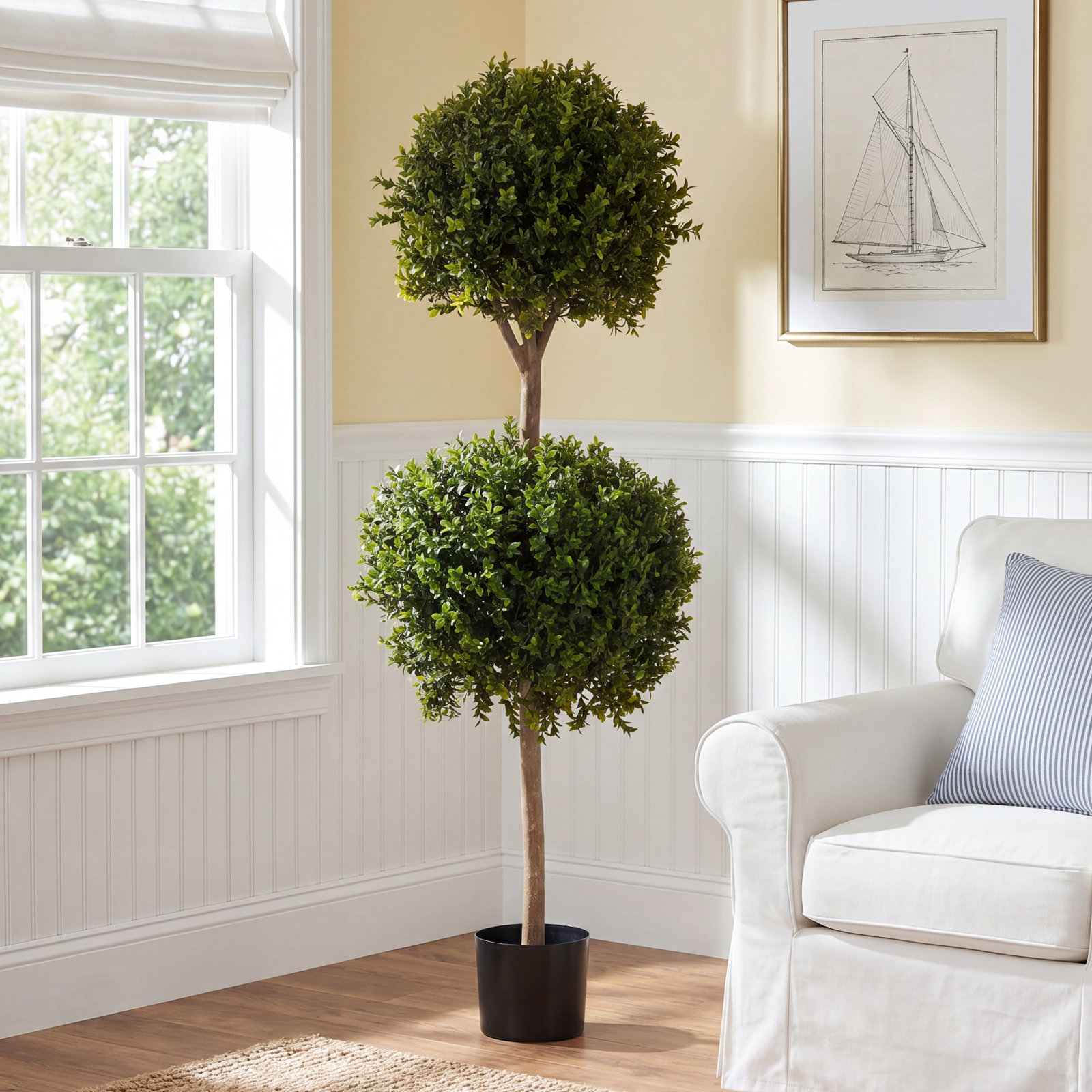 Weatherhill 55" Boxwood Topiary with Base