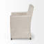 Chaise avec accoudoirs en lin Rosanella
