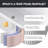 59'' Fluted Freestanding Soaking Acrylic Bathtub