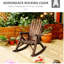 Chaises Adirondack Diadra, chaises Adirondack d'extérieur, chaise Adirondack en bois, chaise berçante d'extérieur