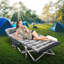 Pliant pour camper, lit robuste avec sac de transport, lit de camp portatif double couche Oxford-68967980