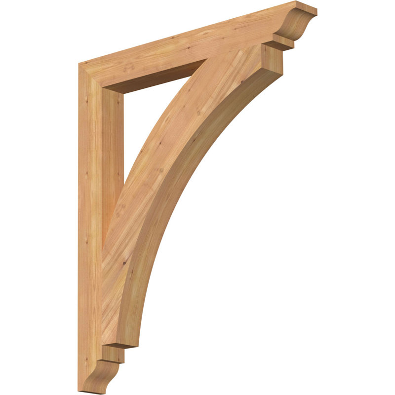 Support traditionnel Thorton, Cèdre rouge, H 36 po x l 3,5 po x P 30 po