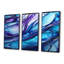 «Inner Nebula Deep Blue - Vagues», ensemble de décorations murales-261246236-261246230
