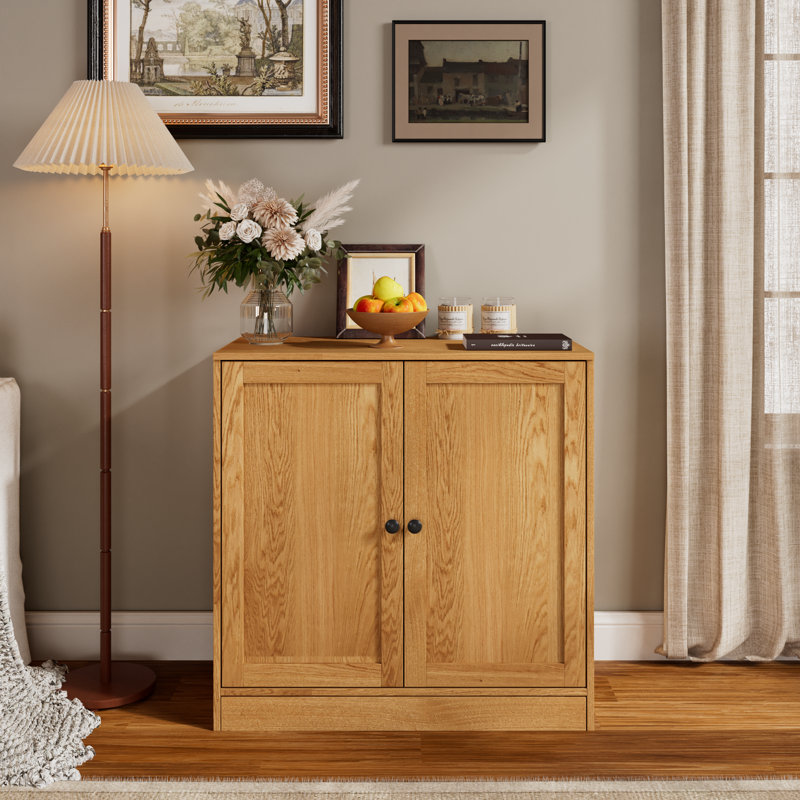32''H Accent Cabinet With Doors, Wooden