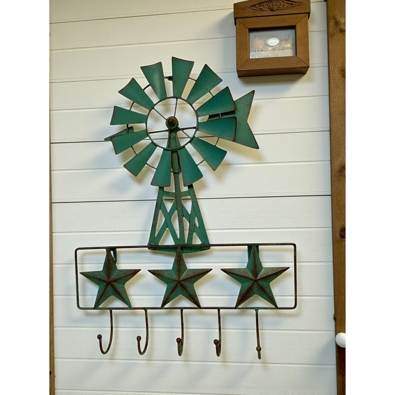 WINDMILL STAR HOOKS, 12.25"X2"X16"