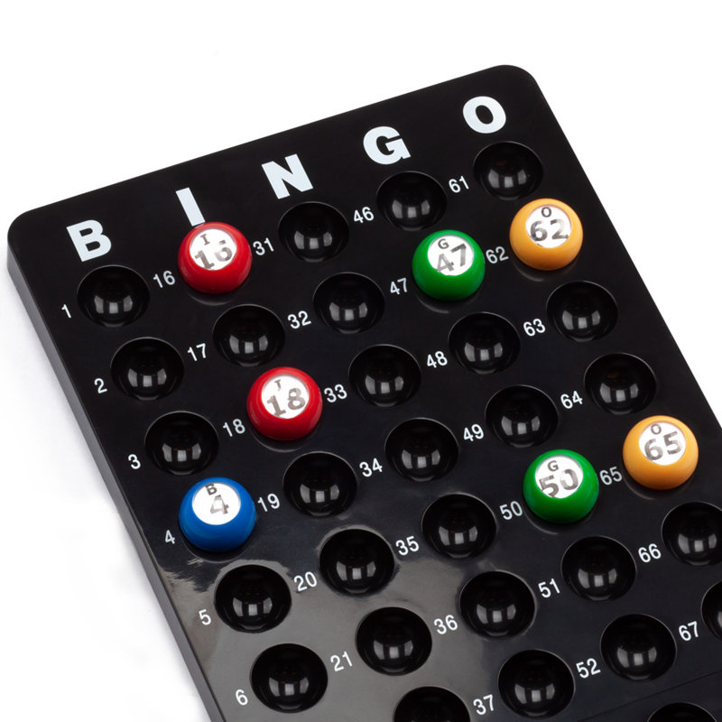 Planche Ging Bingomaster pour balles de bingo 7/8 po, Noir