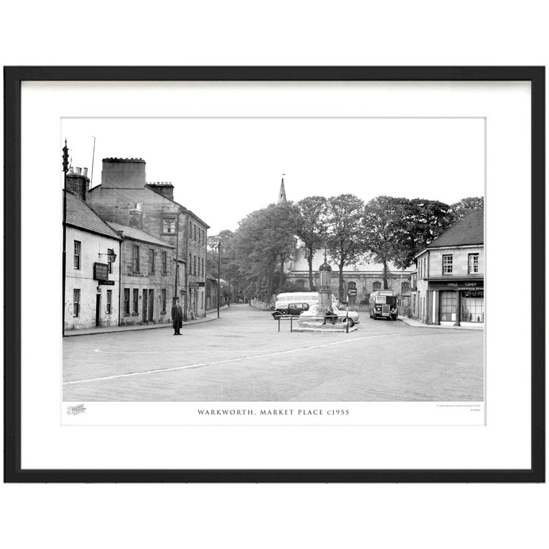 Warkworth, Market Place C1955 - Single Picture Frame Print, 28cm H x 36cm W x 2.3cm D
