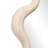 35.4" Irregular Wall Mirror with Wavy Travertine Finish