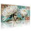 Plantes et fleurs, ensemble de 3 impressions sur toile, art floral vintage-1173483723