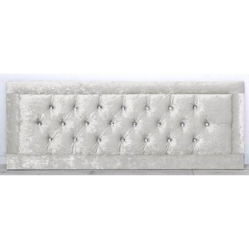 Tabor Upholstered Headboard, Super King (6'), White