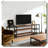Industrial TV Stand Stable Durable Metal Frame Storage Center