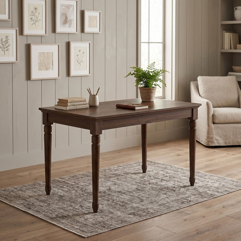 Bureau en bois avec tiroir, Châtaigne