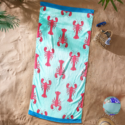 Lobster Cotton Beach Towel