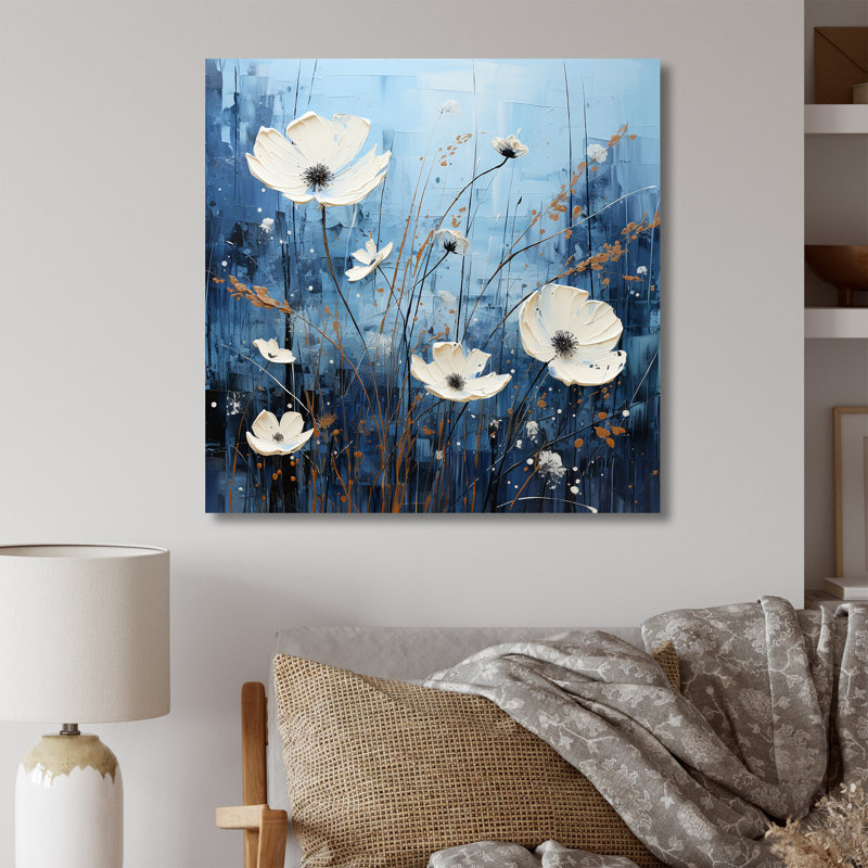 Minimalisme dans un pré au crépuscule III, reproduction d'art sur toile, H 24 po x l 24 po x P 1 po, Toile tendue