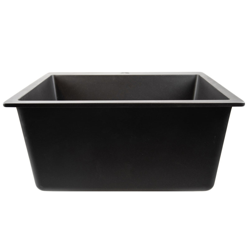 Rockport 25'' L x 21.75'' W Laundry Sink, Black