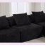 Canapé modulaire en forme de L Boneless de 142 po, sans assemblage, canapé 5 pièces, canapé-lit convertible, canapé entièrement compressé, fauteuils combinés, 5 sièges et repose-pieds, chenille-1053492998