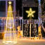 Arbre de Noël à lumière conique 5 pi avec sommet en forme d'étoile