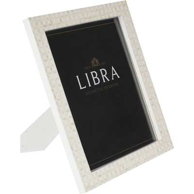 White Bone Single Picture Frame
