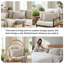 Couvre-oreillers matelassés à motif carré en microfibre à double bordure brossée avec bords passepoilés Southshore Fine Linens, lot de 2, 22 po x 22 po, os-399142817-399142846