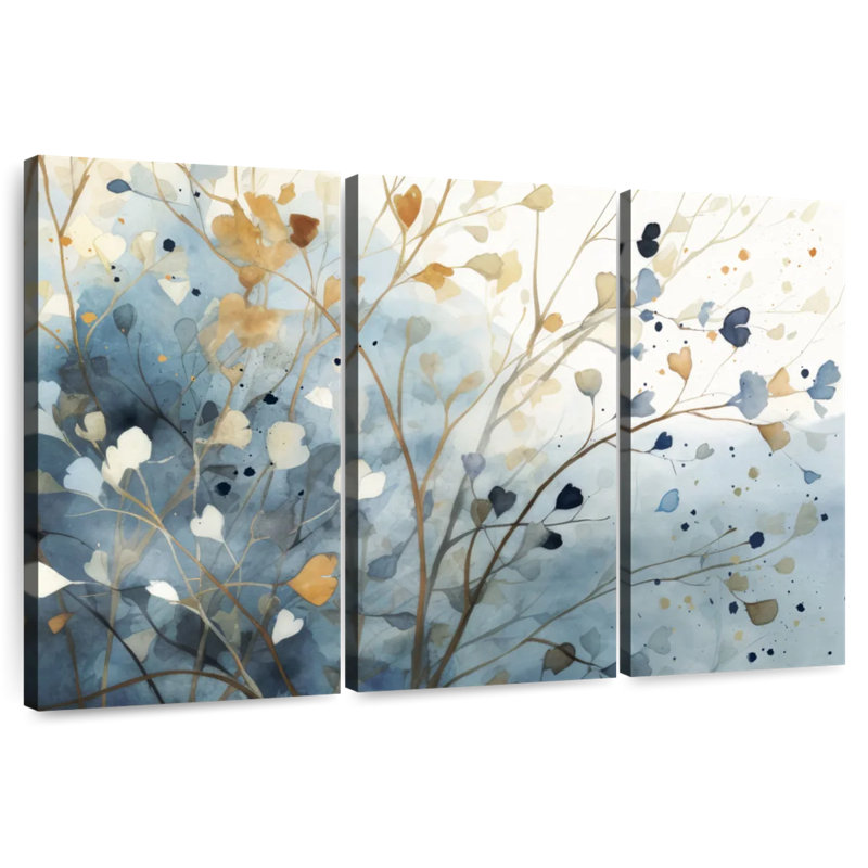 Harnek Leaves Medley III, 42" H x 65" W