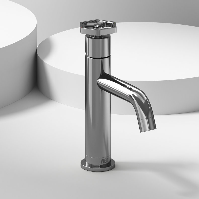 Ruxton 8" H Single Handle Single Hole Bathroom Faucet, Chrome