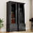 10 Gun Safe For Rifles, Wooden Display Gun Cabinet For Long Rifles, Quick Access Cabinet Safes With Large Sapce Storage For Multiple Short Gun, Espresso-1976633154-1966154949